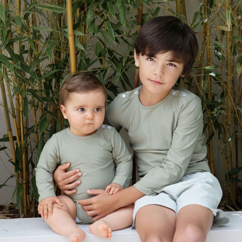 Body anti-uv - Matelot OLIVE - Les petits dorés - Nantes