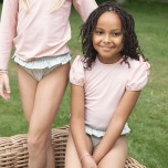 ruffled swimwear - bardot panties - swim