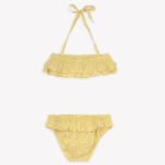 Floral Bikini - Flower Print - Yellow - Swimsuit - Pool - Beach - Girl - Bohemian