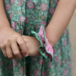 scrunchies - tropical print - poetic - hair accessories - girls - vacation - summer - beach - pool