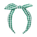 Bandeau vichy vert - enfant - fille - accessoires - école - vacances - été