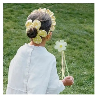 Bandeau fleur soleil - enfant - fille - accessoires - école - vacances - été