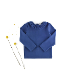 - Top swimwear - anti-uv - ruffle collar - blue navy - les petits dorés - NANTES