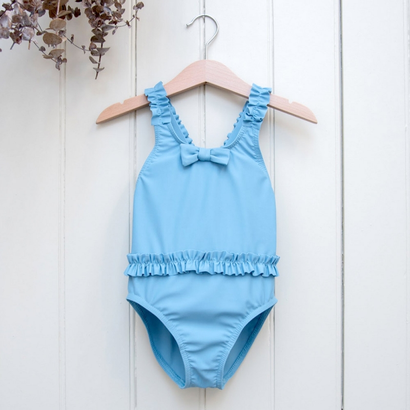 AUGUSTINE - swimsuit - Anti-uv - with steering wheel- light blue - Les ...