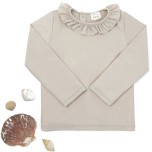 CHLOE - Top swimwear - anti-uv - ruffle collar - terracotta - les petits dorés - NANTES