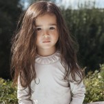 CHLOE - Top swimwear - anti-uv - ruffle collar - terracotta - les petits dorés - NANTES