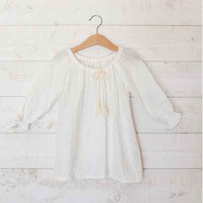 Robe de plage bohème blanche