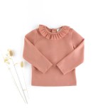 CHLOE - Top swimwear - anti-uv - ruffle collar - terracotta - les petits dorés - NANTES