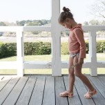 CHLOE - Top swimwear - anti-uv - ruffle collar - terracotta - les petits dorés - NANTES